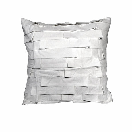 Accessorize Pleats White Filled Cushion — 45 x 45cm Square — Allure Home Collections