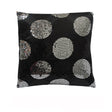 Sequined Black and Silver Square Filled Cushion — Allure Home Collections