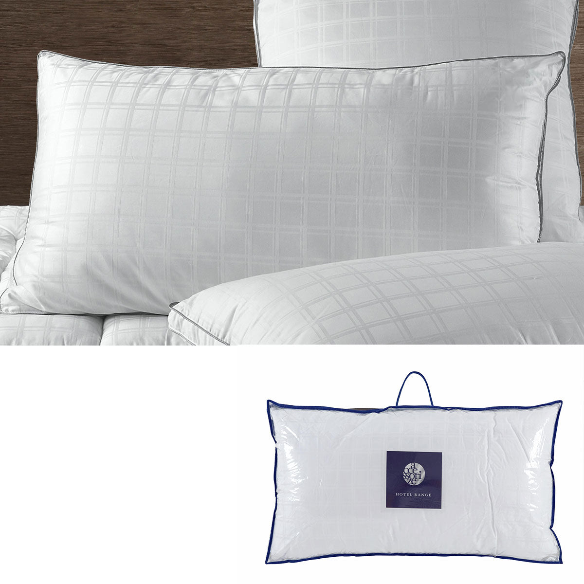 Accessorize Deluxe Hotel King Pillow — 50x90cm, High-Quality Cotton — Allure Home Collections