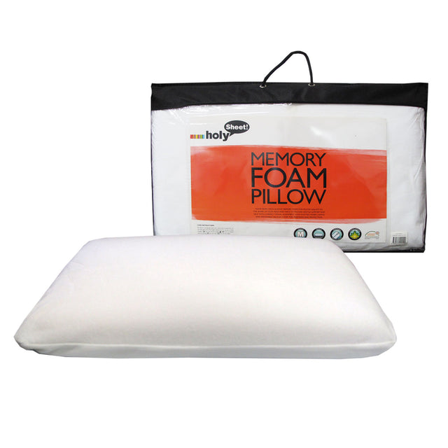 Medium Feel Memory Foam Pillow — Visco-Elastic Foam, Head and Neck Contouring — Allure Home Collections