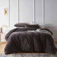 Vintage Design Homewares Cotton Velvet Quilt Cover Set — King and Queen — Allure Home Collections
