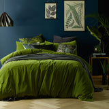 Vintage Design Homewares Cotton Velvet Quilt Cover Set — Nature-Inspired Tones — Allure Home Collections