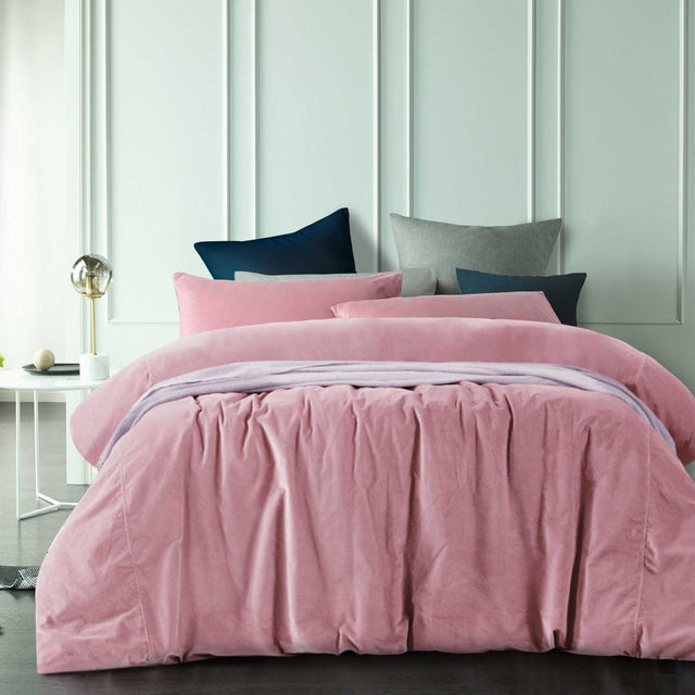 Vintage Design Homewares Cotton Velvet Quilt Cover Set — Sanctuary Collection — Allure Home Collections