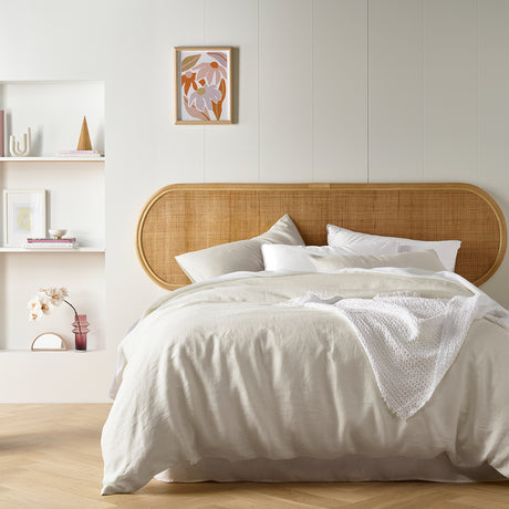 Vintage Design Homewares Natural French Linen Quilt Cover Set — Allure Home Collections