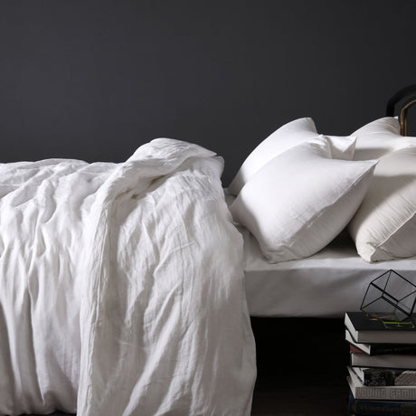 Vintage Design Homewares 100% Linen Quilt Cover Set — Timeless Collection — Allure Home Collections