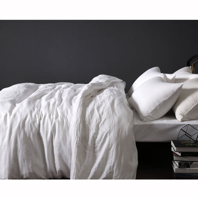 Vintage Design Homewares 100% Linen Quilt Cover Set — Timeless Collection — Allure Home Collections
