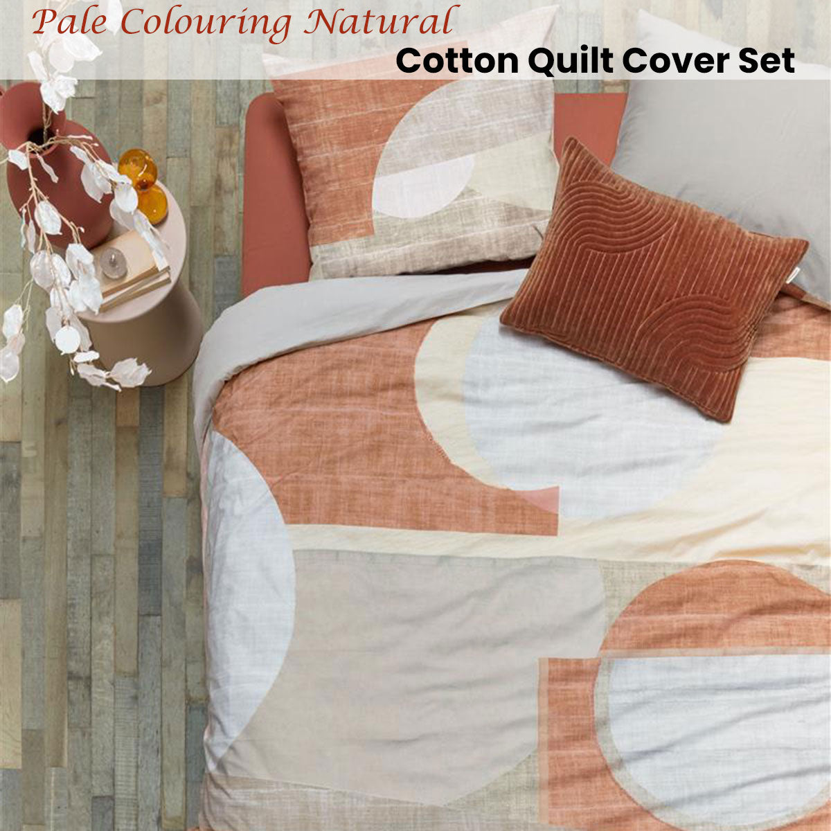 VTWonen Pale Colouring Natural Cotton Quilt Cover Set — Allure Home Collections