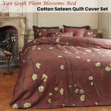 Bedding House Van Gogh Plum Blossoms Cotton Sateen Quilt Cover Set — Allure Home Collections