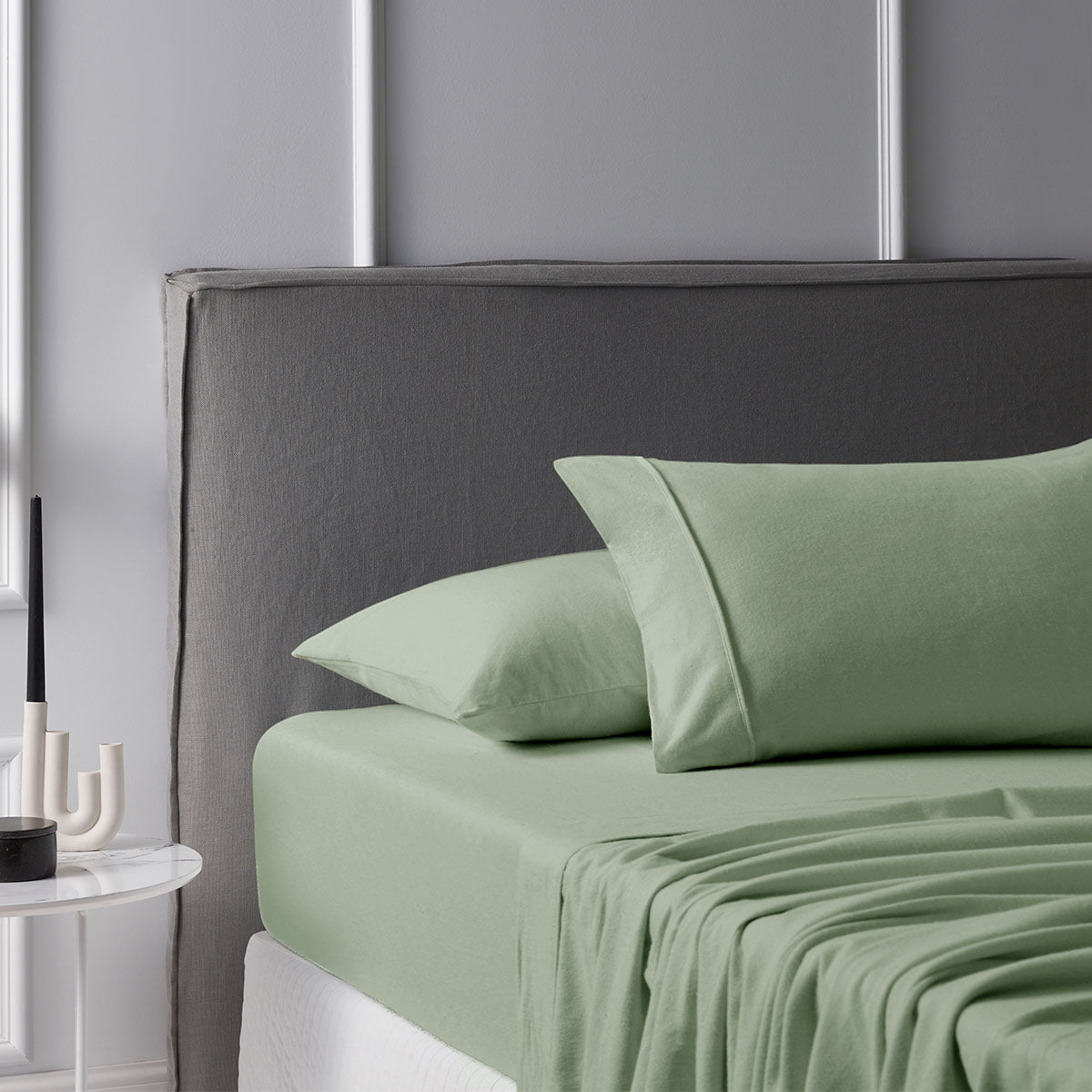 Accessorize Cotton Flannelette Sheet Set — Soft Brushed Bed Linen — Allure Home Collections