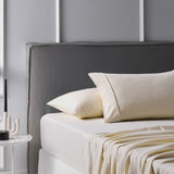 Accessorize Cotton Flannelette Sheet Set — Brushed Soft Warm Bedding — Allure Home Collections
