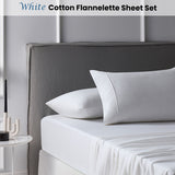 Accessorize Cotton Flannelette Sheet Set — Soft Brushed Winter Bedding — Allure Home Collections