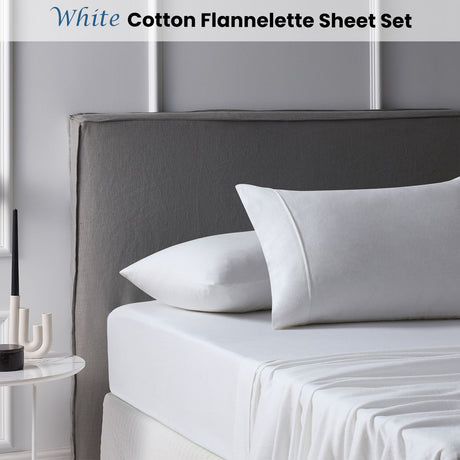 Accessorize Cotton Flannelette Sheet Set — Soft Brushed Winter Bedding — Allure Home Collections