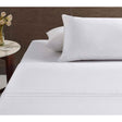 Accessorize White Piped Hotel Deluxe 100% Cotton Sheet Set — Allure Home Collections