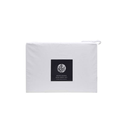 Accessorize White Piped Hotel Deluxe 100% Cotton Sheet Set — Allure Home Collections