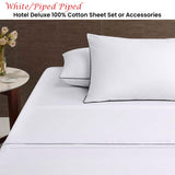 Accessorize Hotel Deluxe 100% Cotton Sheet Set — Luxury Hotel-Style Bedding — Allure Home Collections