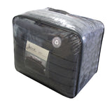 Kempley Arna Charcoal Faux Fur Comforter Set, Queen