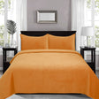 Upper Oddington mustard velvet quilted diamond coverlet set Queen King