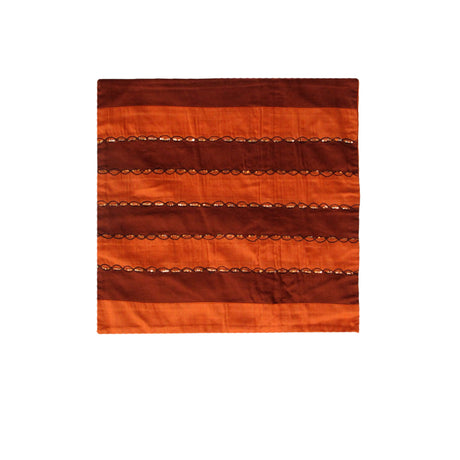 IDC Homewares Ayra Sequined Embroidered Cushion Cover — Burnt Orange — Allure Home Collections