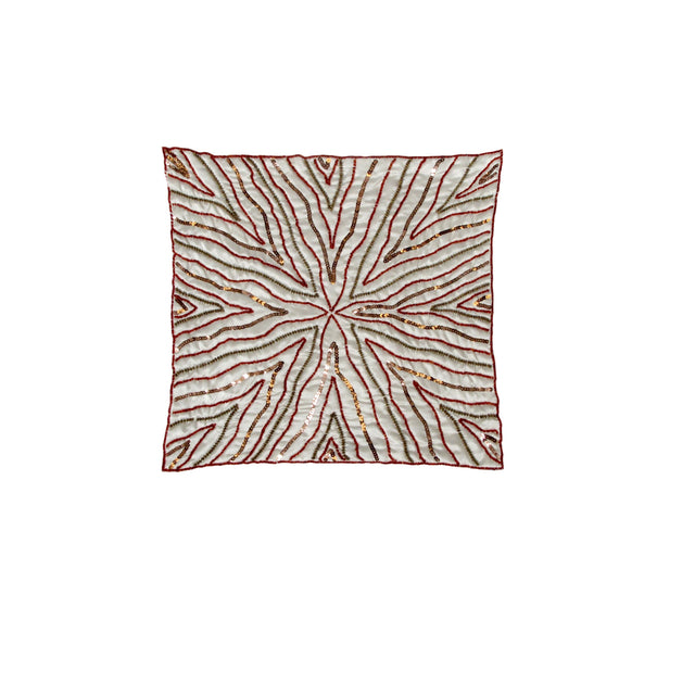 IDC Homewares Bella Sequin Cushion Cover — Cream and Chocolate — Allure Home Collections