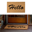J.Elliot Home Hello Coir Door Mat — PVC Backed, 45 x 75cm — Allure Home Collections