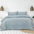 Evenlode chambray microfibre embroidered comforter set Queen King
