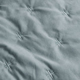 Evenlode Embroidered Comforter Set 3pcs, Chambray Queen King