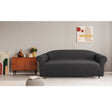 Extra Stretch Three Seater Couch Cover in Steel