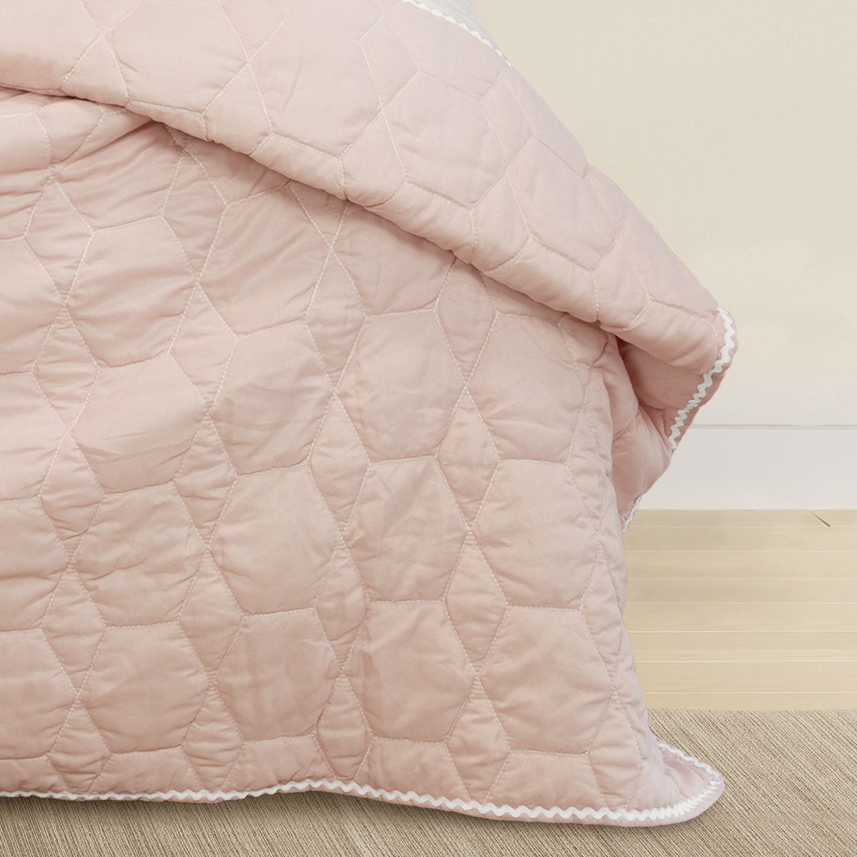 Randwick Kids Coverlet, Single or Double, Pink, 2pcs