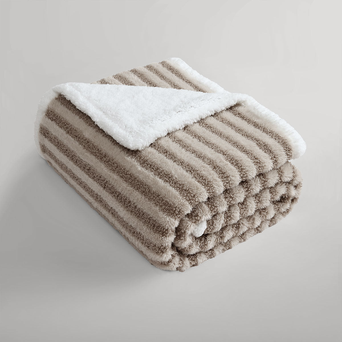 Stawell Striped Boucle Throw Rug, 130x170cm