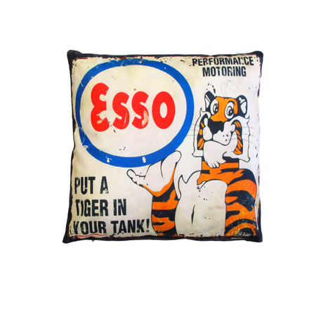 Australian Mancave Retro Cushion Collection — Vintage Automotive and Retro Logos — Allure Home Collections