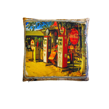 Australian Mancave Retro Cushion Collection — Vintage Automotive and Retro Logos — Allure Home Collections