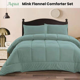 Througham Comforter Set, King, Aqua