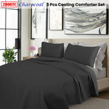 Alderley Comforter Set, Queen, Charcoal