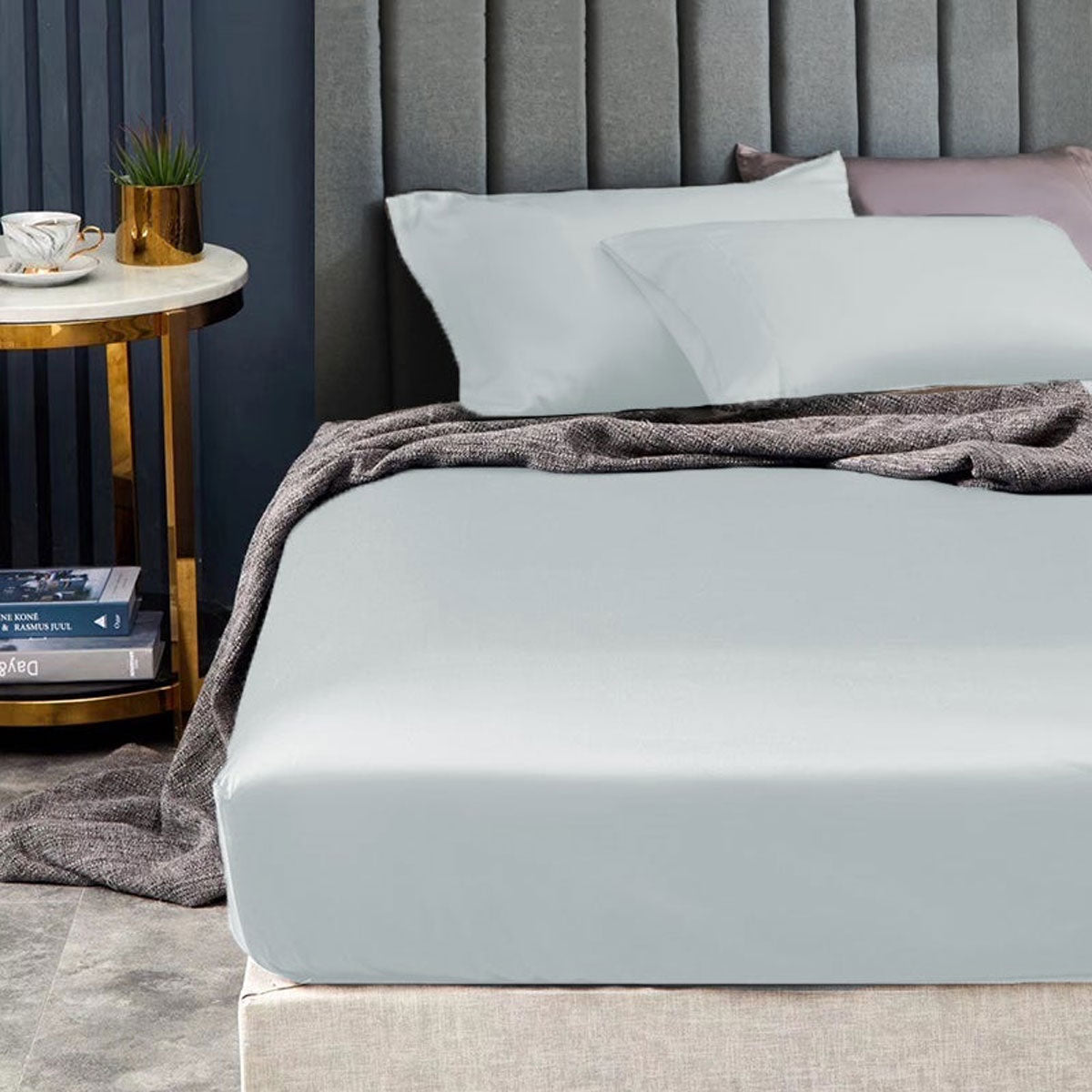 Ramesses 1500TC Elite Egyptian Cotton Sateen Fitted Sheet Combo Set — Luxury Collection (Multi-Size) — Allure Home Collections