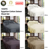 Ramesses 1450TC Egyptian Cotton Sateen Sheet Set – Luxurious Hotel-Quality Bedding