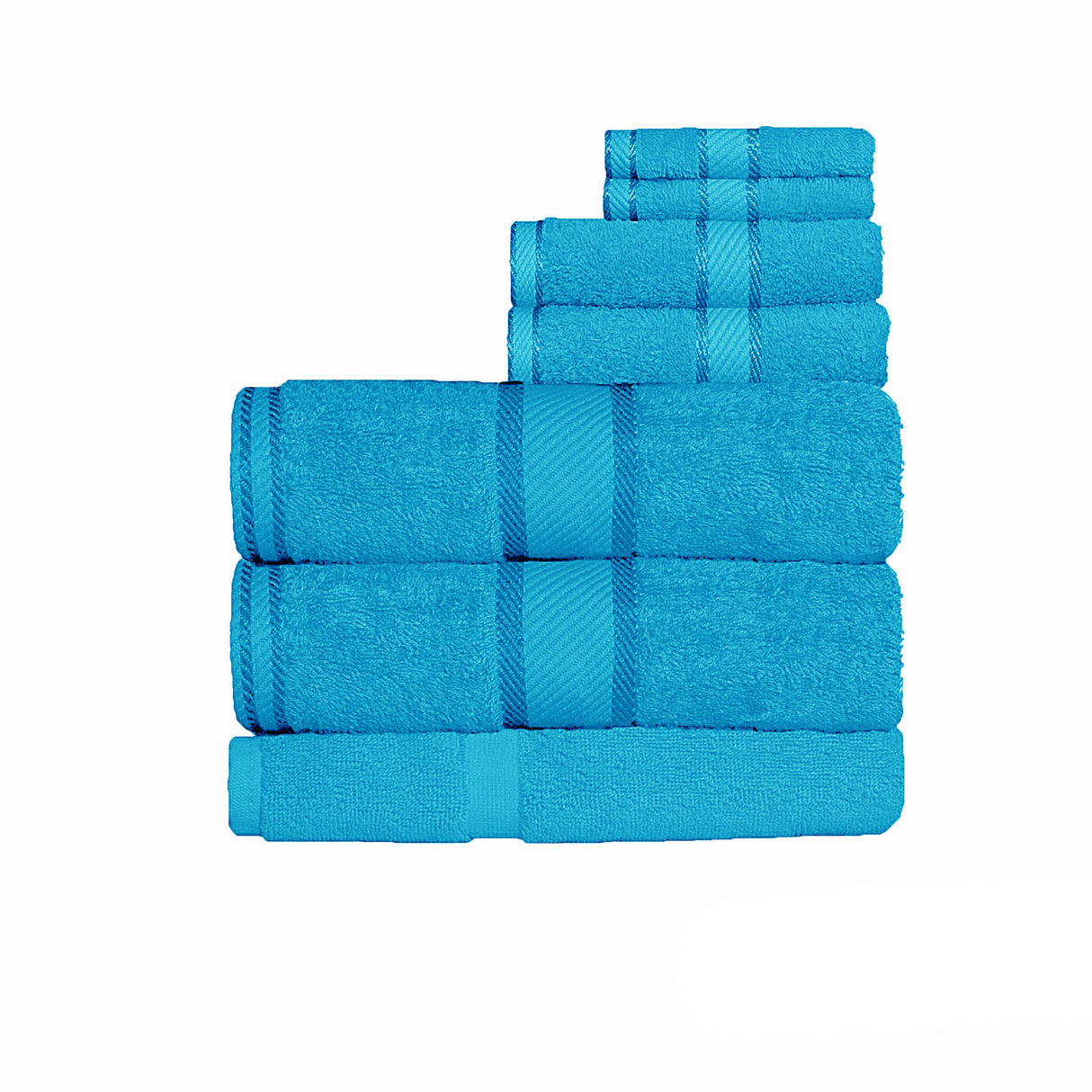 Kingtex 550gsm Cotton 7 Pce Bath Sheet Set Premium Absorbent Luxury Towels