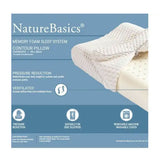 Alastairs Nature Basics Memory Foam Contour Pillow — 38x58cm, Ergonomic Support — Allure Home Collections