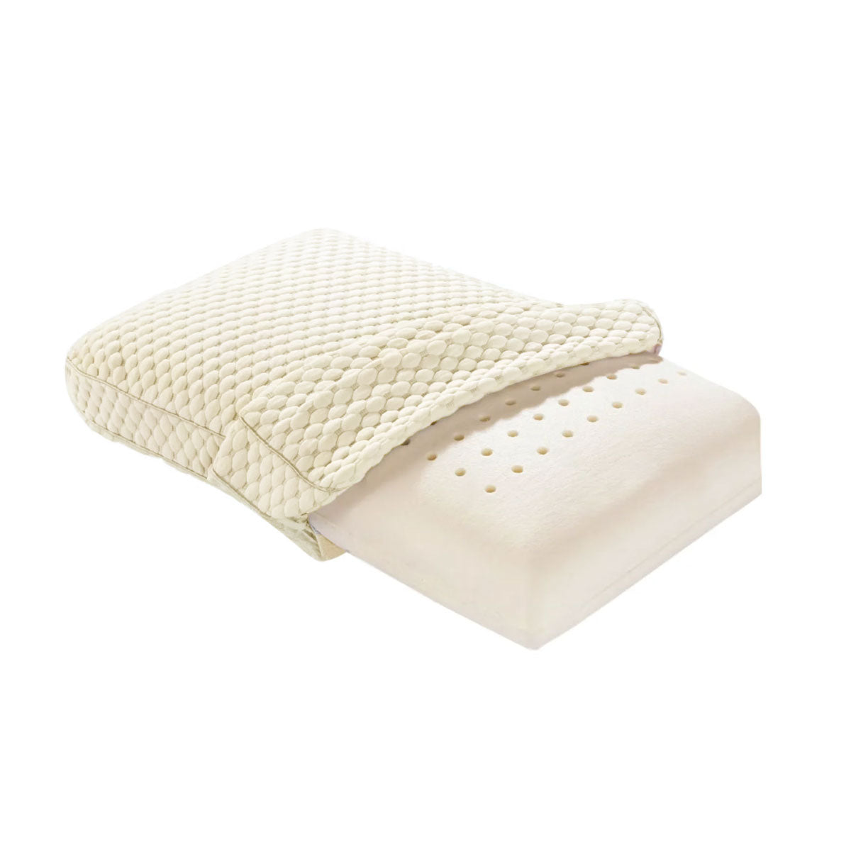 Alastairs Nature Basics Memory Foam Gusset Pillow — 65x40x13cm, Head Neck Shoulder — Allure Home Collections