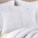 Staverton Bobby Ruffle Coverlet Set, White King