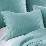 Ebrington Cotton Coverlet Set, Super King, Blue