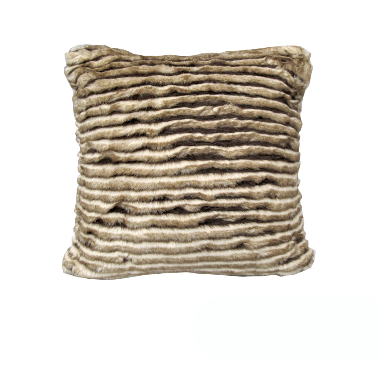 Rapee Bobcat Faux Fur Cushion Cover — Sand 45 x 45cm — Allure Home Collections