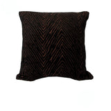 Rapee Capetown Chevron Jacquard Cushion Cover — Black 45 x 45cm — Allure Home Collections