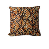 Rapee Morocco Hive Faux Silk Cushion Cover — Orange 45 x 45cm — Allure Home Collections