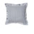 Rapee Morocco Quilted Flange and Ruffle Cushion Cover — Silver and Mulberry — Allure Home Collections