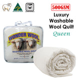 Quedgeley Washable Wool Quilt 500GSM, Queen