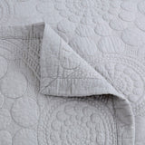 Shipton Cotton Coverlet Set, Queen, Silver