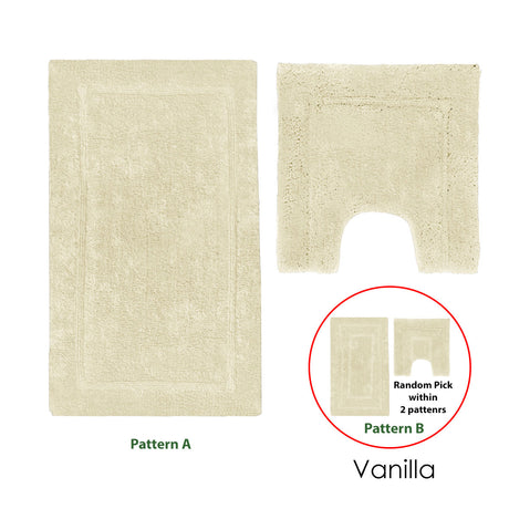 2200GSM 2 Pce Axel 100% Cotton Bath Mat Set - Plush Luxury Bathroom Mats