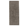 Chocolate 100 per cent cotton bath runner, 55 x 150 cm, in a solid colour design