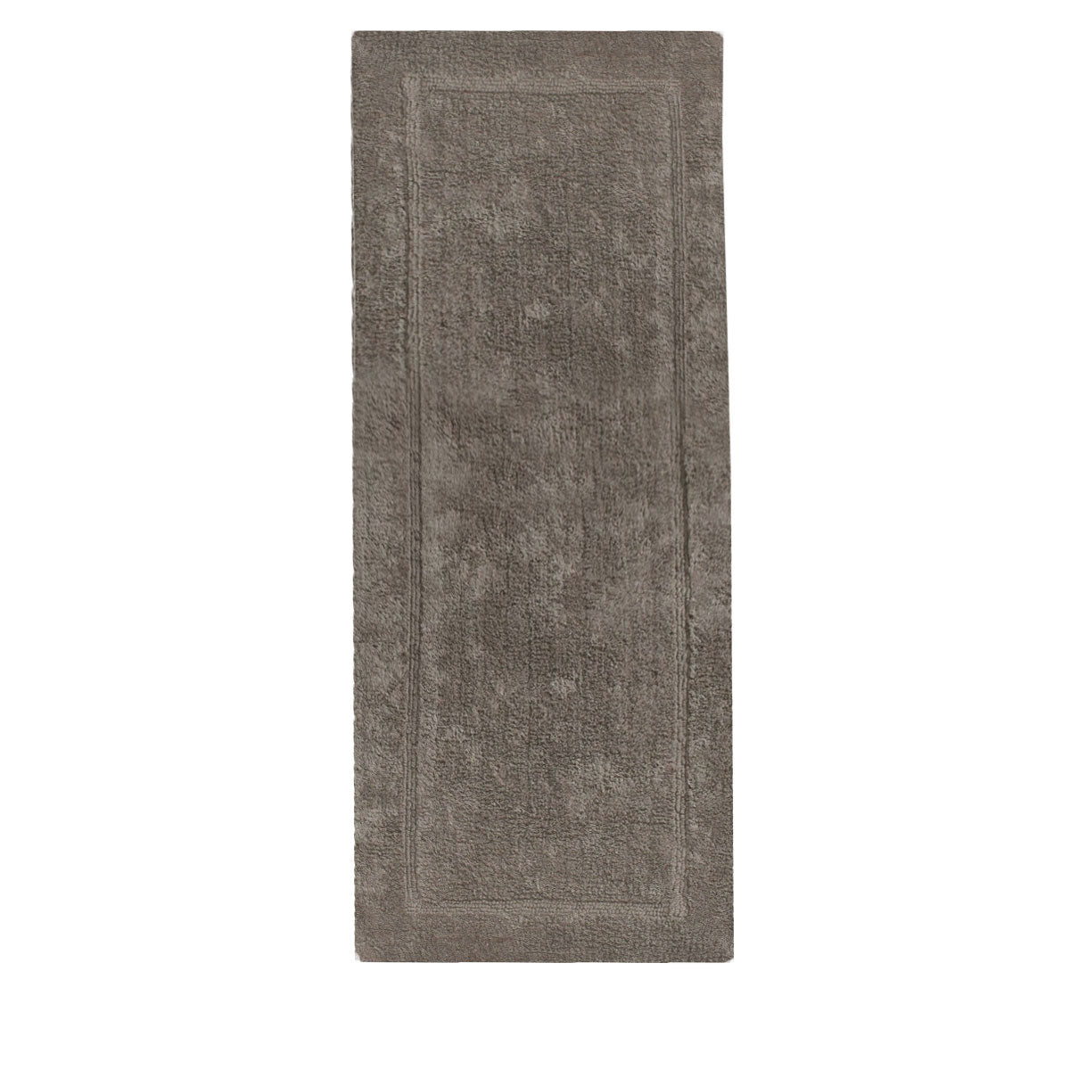 Chocolate 100 per cent cotton bath runner, 55 x 150 cm, in a solid colour design