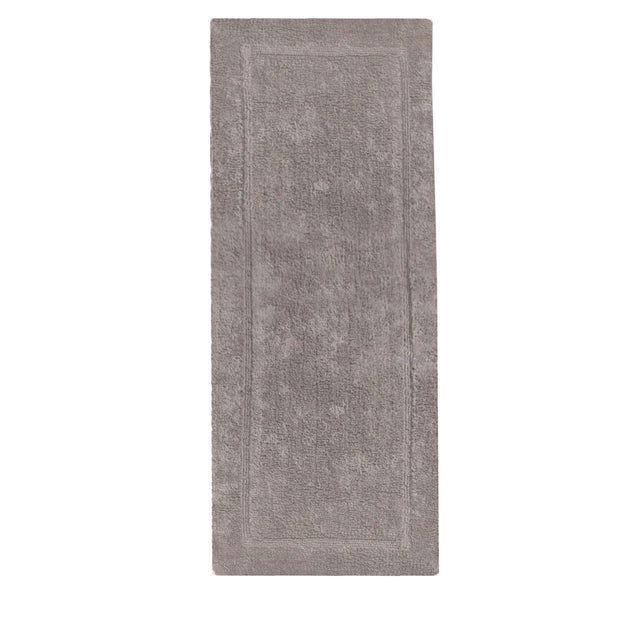 Latte 100 per cent cotton bath runner, 55 x 150 cm, in a solid colour design
